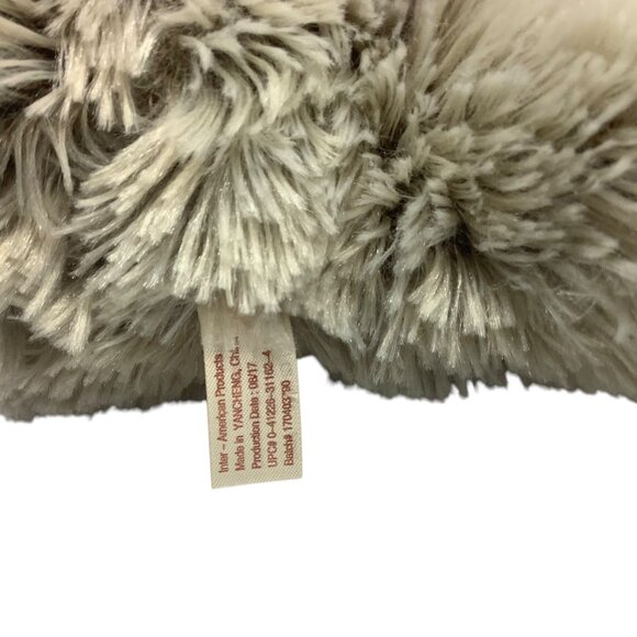 Gray Teddy Bear Plush Pink Heart "XOXO"  Ribbon 12" Stuffed Animal Toy Gift Soft - Picture 5 of 8